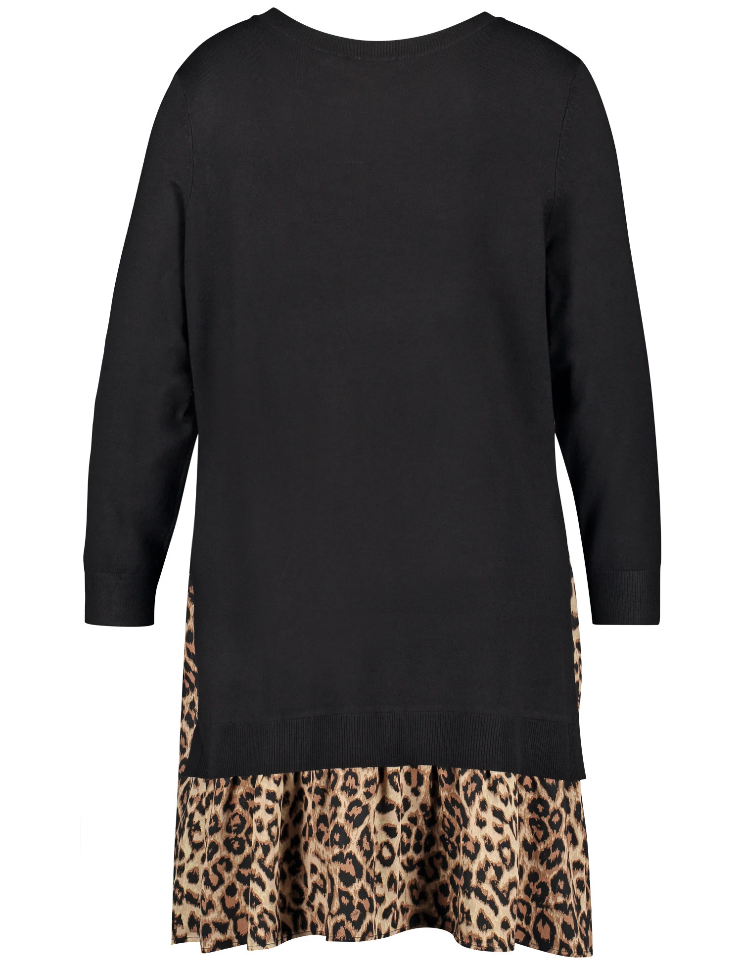 Strickkleid Mit Leomuster-Saum 5 Strickkleid Mit Leomuster-Saum – Bild 3