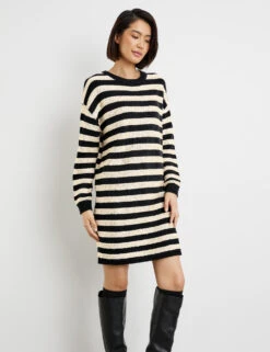 Taifun Strickkleid Mit Pailletten