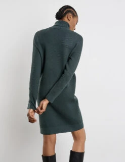 Gerry Weber Strickkleid Mit Rollkragen Und Knopfdetail Am Ärmel -Gerry Weber Verkäufe strickkleid mit rollkragen und knopfdetail am aermel 104