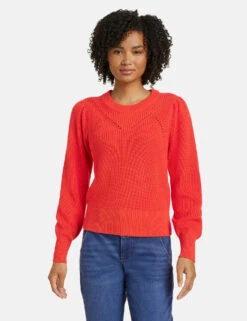 Taifun Strickpullover Mit Pointelle-Details -Gerry Weber Verkäufe strickpullover mit pointelle details 01