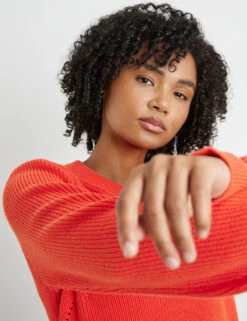 Taifun Strickpullover Mit Pointelle-Details -Gerry Weber Verkäufe strickpullover mit pointelle details 100