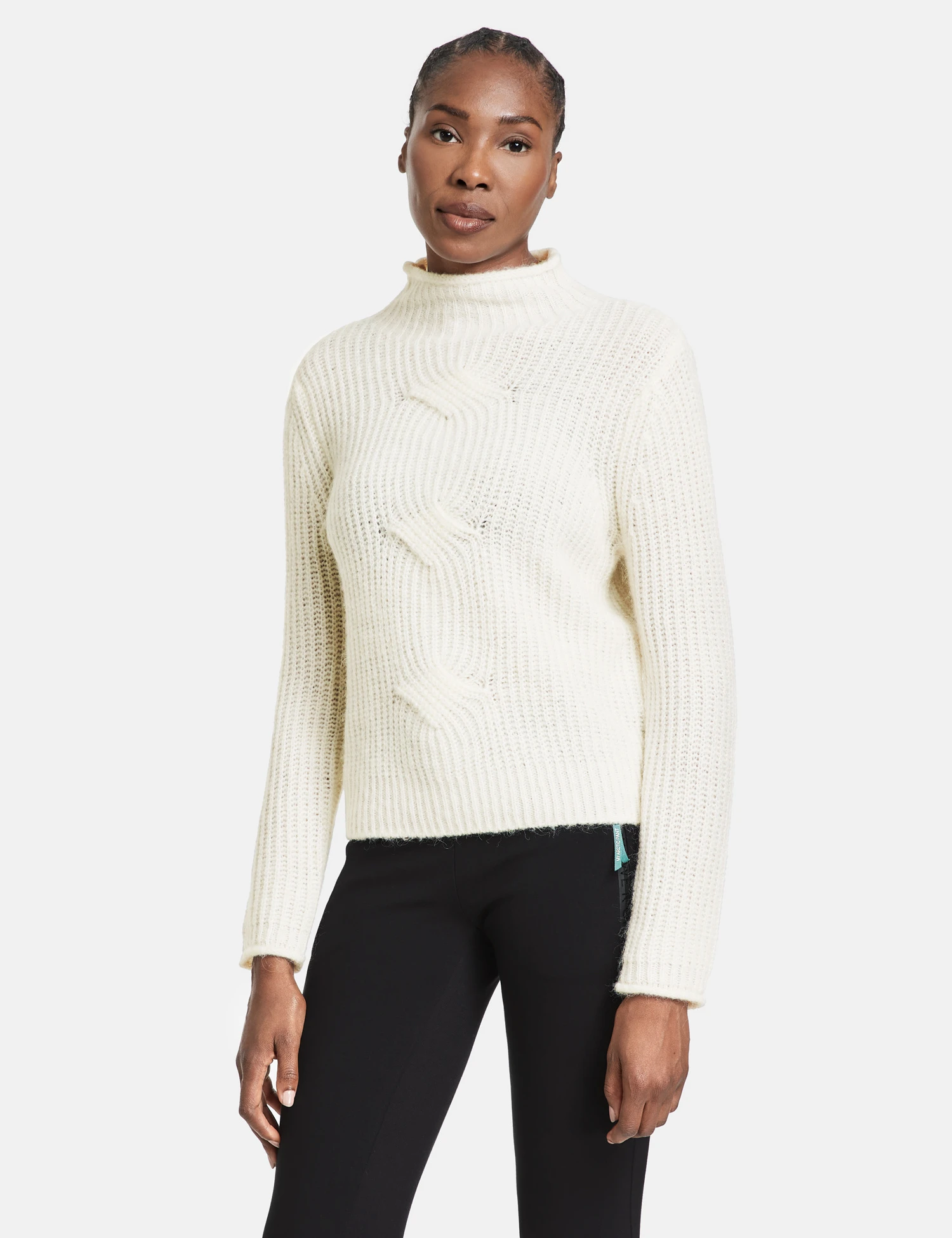 Gerry Weber Strickpullover Mit Stehkragen Und Zopfmuster 9 Gerry Weber Strickpullover Mit Stehkragen Und Zopfmuster – Bild 7