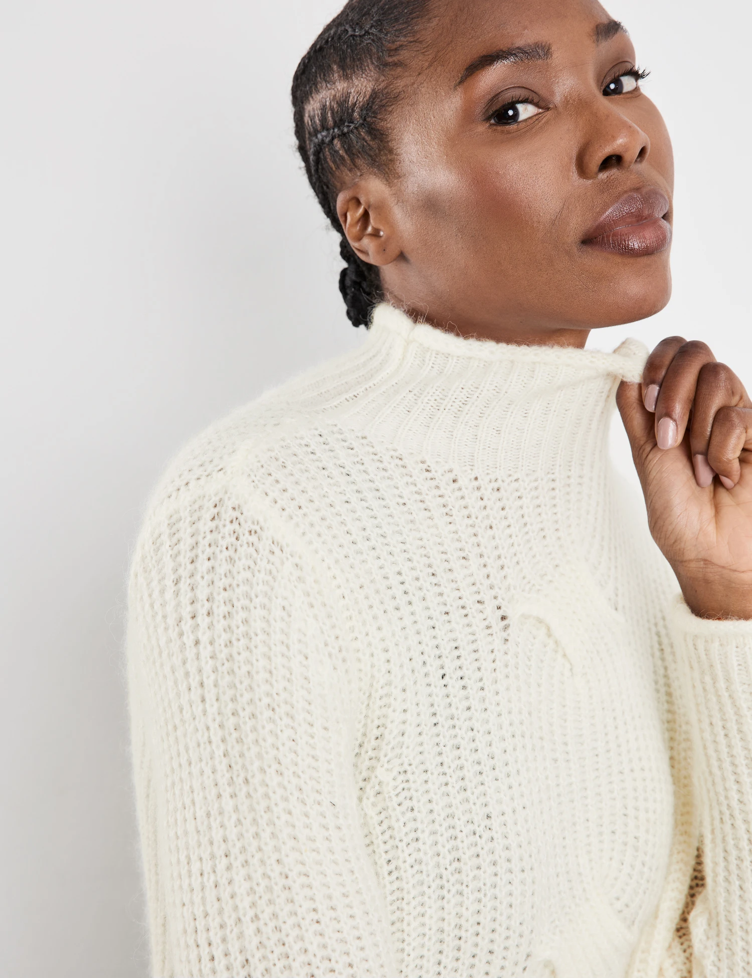 Gerry Weber Strickpullover Mit Stehkragen Und Zopfmuster 6 Gerry Weber Strickpullover Mit Stehkragen Und Zopfmuster – Bild 4