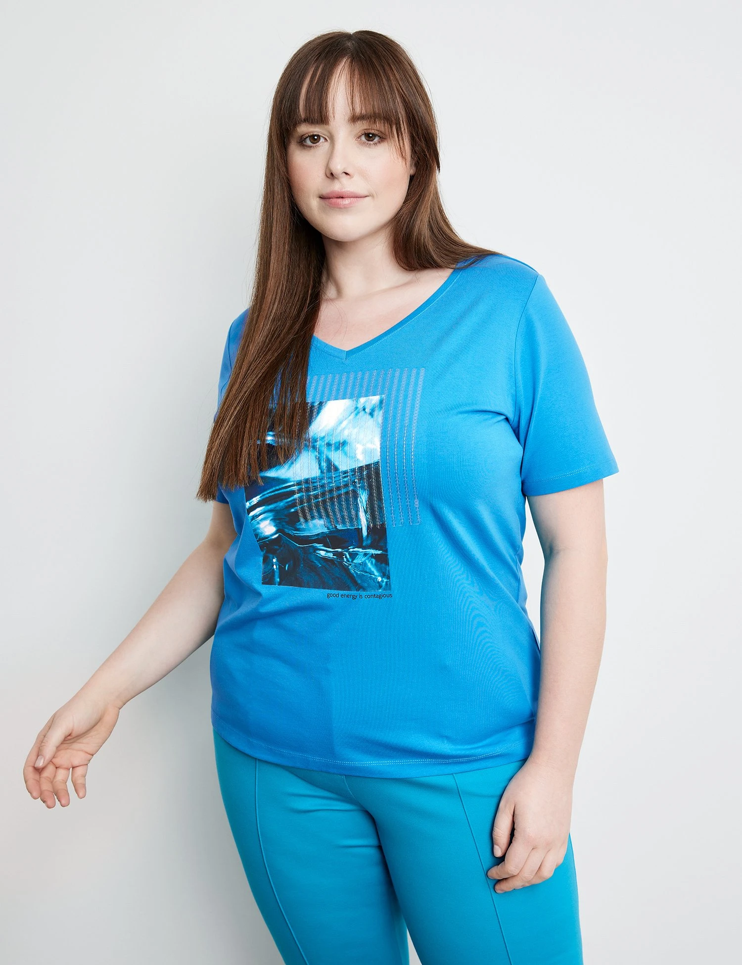 T-Shirt Mit Frontprint 3 T-Shirt Mit Frontprint