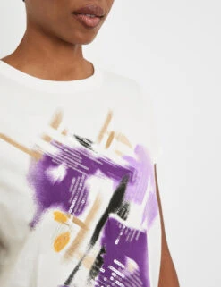 Gerry Weber T-Shirt Mit Frontprint Und Pailletten -Gerry Weber Verkäufe t shirt mit frontprint und pailletten 100