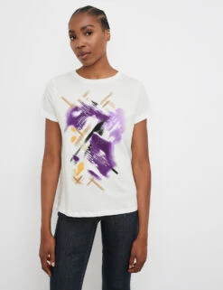 Gerry Weber T-Shirt Mit Frontprint Und Pailletten
