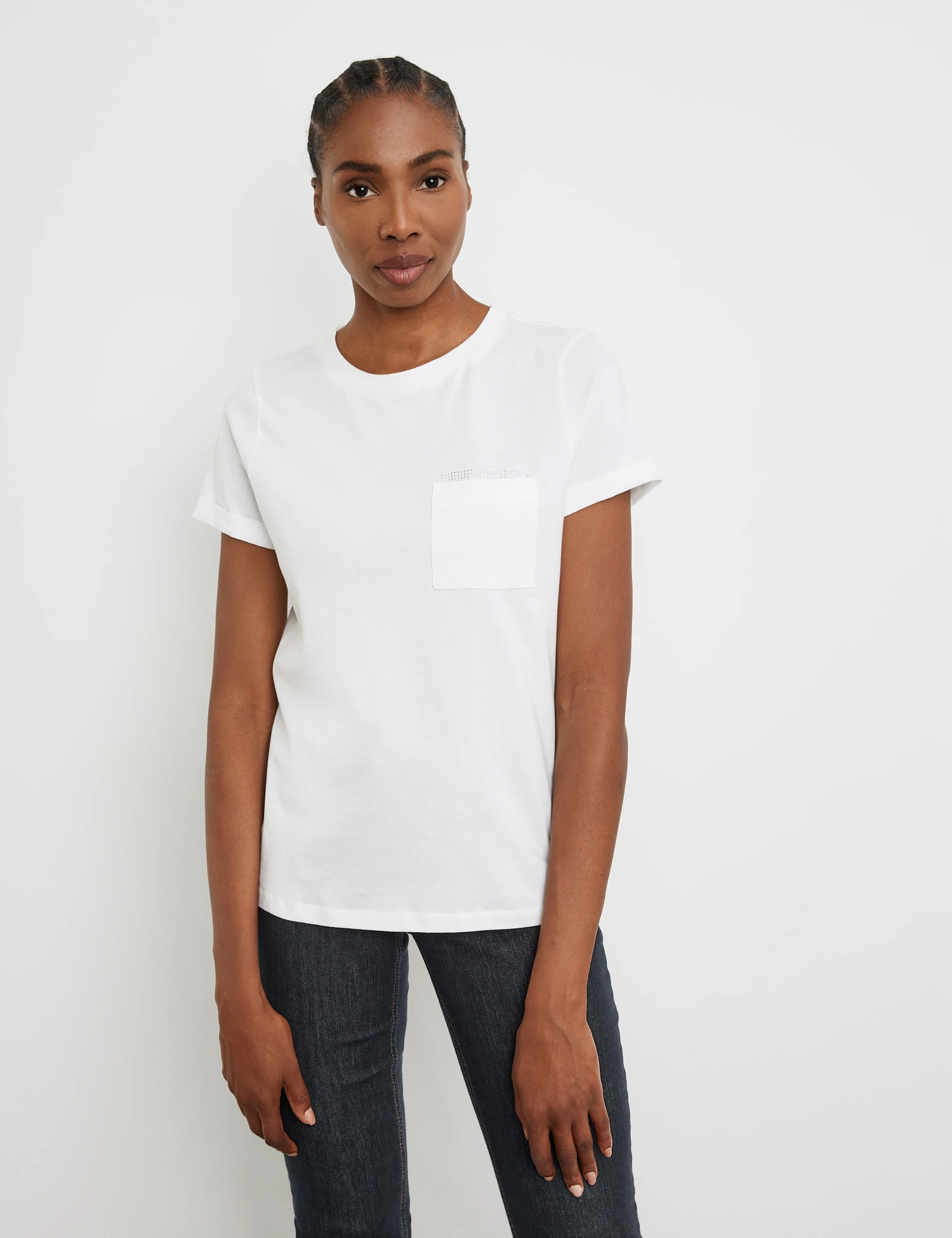 Gerry Weber T-Shirt Mit Steinchendekor 3 Gerry Weber T-Shirt Mit Steinchendekor