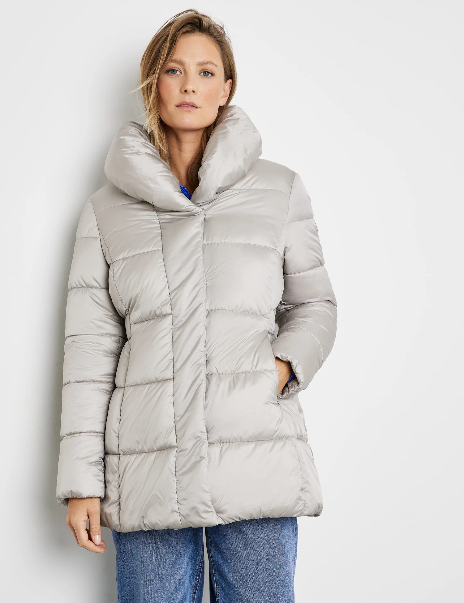 Taifun Taillierte Steppjacke Mit Volumenkragen 3 Taifun Taillierte Steppjacke Mit Volumenkragen
