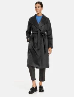 Gerry Weber Wollmantel Mit Kragen Und Taillenband -Gerry Weber Verkäufe wollmantel mit kragen und taillenband 01