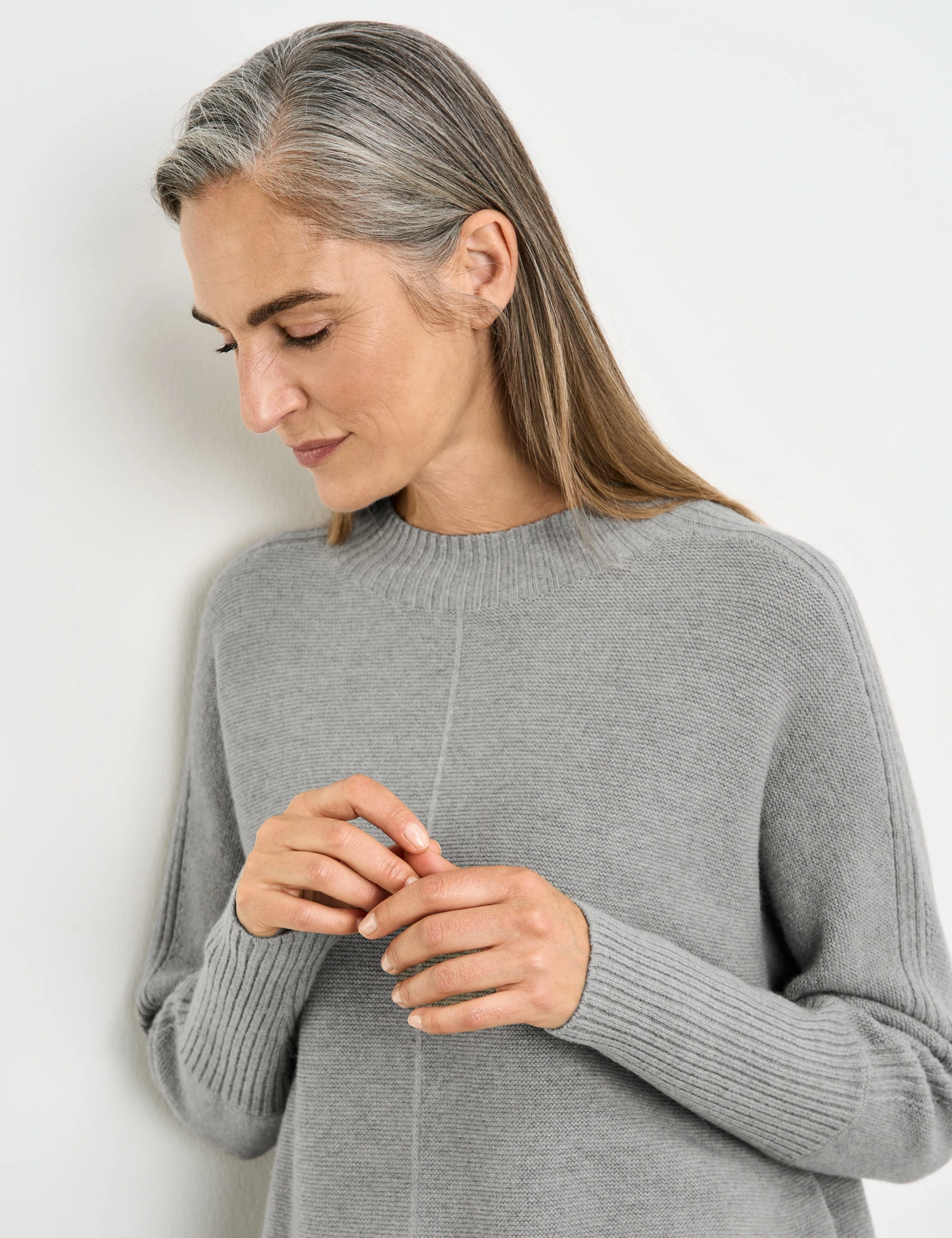 Gerry Weber Wollpullover Mit Strick-Mix 6 Gerry Weber Wollpullover Mit Strick-Mix – Bild 4